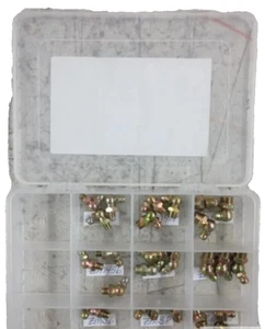 27 Pc MIze Metric Grease Zerk AssortmentZM6 ZM456 ZM906 ZMS8 ZM458 ZM908 ZM510 - Picture 1 of 14