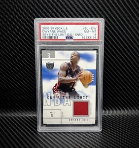 2003-04 Skybox Limited Edition Dwyane Wade Game Used /50 RC PSA 8 None Higher RC - Picture 1 of 3