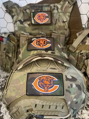 Parche camuflaje combate militar Chicago Bears - fútbol americano con vlcro Foto 1 de 4