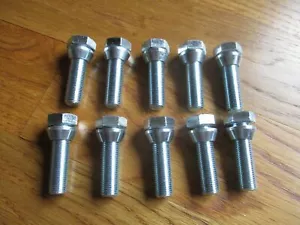 10 uds. Pernos de tuerca cónicos 1/2" -20 1 3/4" rosca derecha 60 grados asiento cónico - Imagen 1 de 2