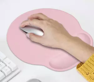 Padded wrist rest support mouse pad. Pink floral design. NWT. - Picture 1 of 6