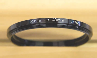 Filter Step down Ring 55mm-49mm, NOS Gemko Brand in original box - Image 1 of 2