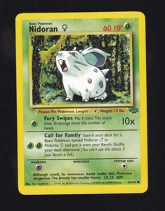 1999 Pokemon TCG Base Set Nidoran 1st Edition #57/64 - Picture 1 of 2
