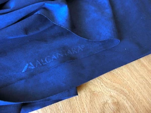 Admiral Blue Medium Authentic Premium Alcantara Microfibre Suede-like Fabric2.4M - Picture 1 of 11