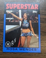 2016 Topps WWE Heritage - Rosa Mendes Blue Parallel Trading Card 01/25