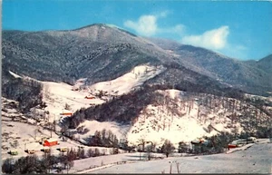 Winter in Soco Gap Great Smoky Mountains Tennessee Chrom Postkarte F3 - Bild 1 von 2