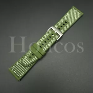 20 22 MM Gummy Strap Rubber Nylon Watch Band Quick Release Fits for IWC Green US - Picture 1 of 5