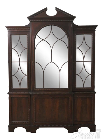 57476EC: HICKORY WHITE Georgian Mahogany China Cabinet Cover