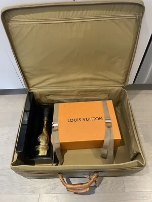 Vintage Hartmann Luggage 24" Nylon Lightweight Suitcase Green Brown Leather Trim - Image 1 of 4