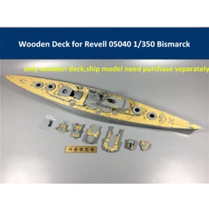 Wooden Deck for Revell 05040 1/350 Scale Battleship Bismarck - Picture 1 of 11