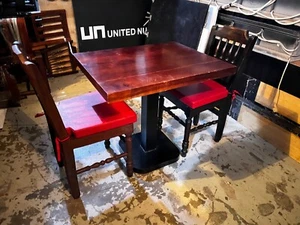 Tables & Chairs Set wood & Metal - Picture 1 of 3