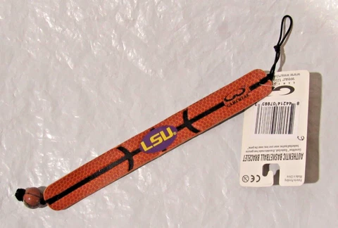 NCAA LSU Tigers Basketball Brown w/Black Stripes Bracelet by GameWear Cover