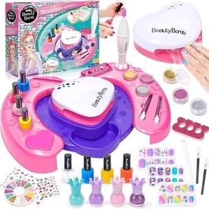 Tacobear Kids Nail Polish Set for Girls Art Kit with 8 COLORS - Picture 1 of 7