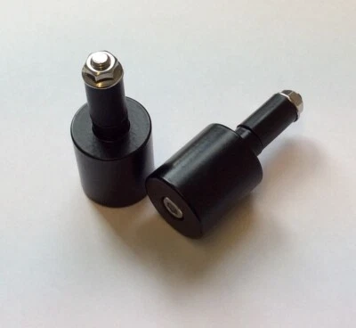 Motorcycle Heavy Anti Vibration Bar End Weights Black For Renthal Handlebars - Image 1 of 2