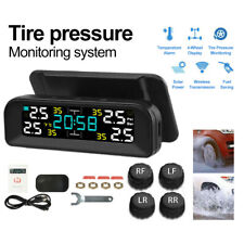 Solar Wireless Car TPMS Tyre Pressure Monitoring System + 4 External Sensors