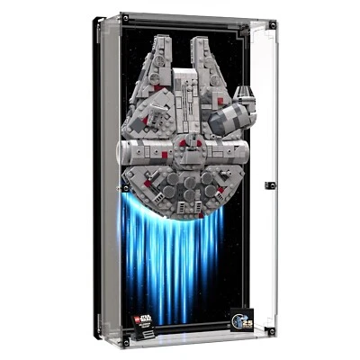 BRICK IN IT Wand Vitrine für LEGO® Star Wars™ Millennium Falcon™ 75375