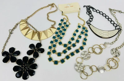 Lote (5) de collar de joyería de moda con babero de gran tamaño Mika Sophia Kate Foto 1 de 4