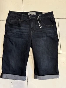 Wit & Wisdom Ab Solution blaue Damenjeans Shorts Größe 4 - Bild 1 von 5