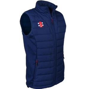Gray-Nicolls Cricket Bodywarmer Pro Perf - Navy - Slight Defect - M L XL 2XL - Picture 1 of 5