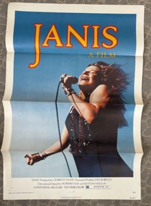 Janis Joplin "JANIS" 1974 One Sheet Movie Poster - Picture 1 of 7
