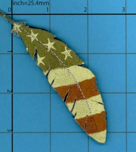 MULTICAM FEATHER USA flag Patch Proud Quill Eagle Spirit Gods Tactical - Picture 1 of 4