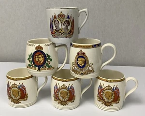 King George VI & Elizabeth, George V & Mary Royalty Commemorative Mug Collection - Picture 1 of 10