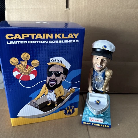 Captain Klay Thompson Bobblehead 2023 Santa Cruz Golden State Warriors 3/4 SGA Cover