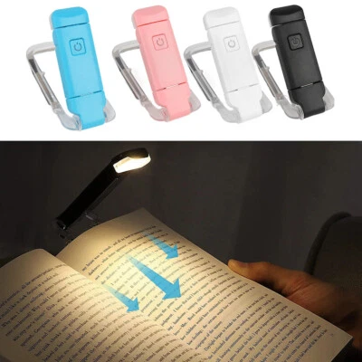 LED Reading Light Book Light Clip On USB Rechargeable Adjustable Travel Lamps - Image 1 of 4