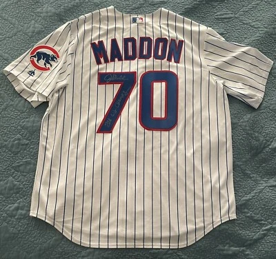 JOE MADDON ~ Signed Auto CUBS 2016 WORLD SERIES CHAMPIONS Majestic Jersey *NWT* - Image 1 of 4