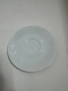 Pottery Barn ALL WHITE Saucer for Footed Cup Japan - Picture 1 of 3