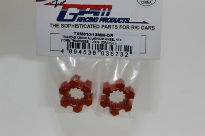 GPM TXM010 13 MM or orange  X-Maxx 8S Aluminium Felgenmitnehmer  NEU in OVP - Bild 1 von 4