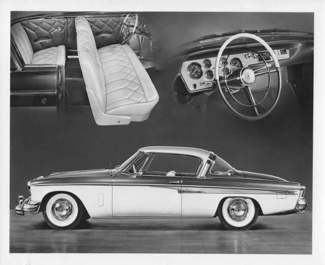 1955 Studebaker President Speedster 2-Dr Hardtop Coupe Model 6H Press Photo 0006 - Image 1 of 1