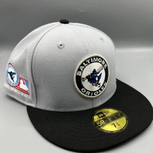 Baltimore Orioles Mütze Herren 7 3/8 grau schwarz 59Fifty New Era Fitted Cap - Bild 1 von 8