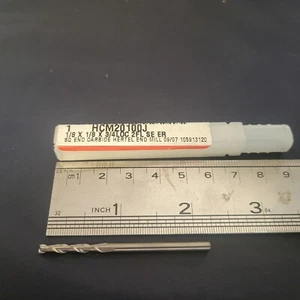Hertel Square End Mill 1/8" x 1/8" x 3/4" Carbide LOC 2FL HCM20100J - Picture 1 of 5