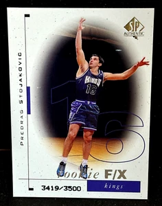 Predrag Stojakovic 1998-99 SP Authentic Basketball Rookie F/X Card #119 RC /3500 - Picture 1 of 2
