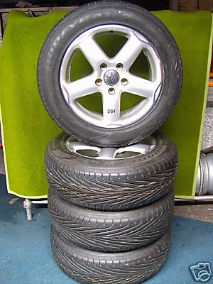 4St.VW-Sommerräder a. Alufelgen 8,0x18 ET57 5x130 (D31) - Bild 1 von 4