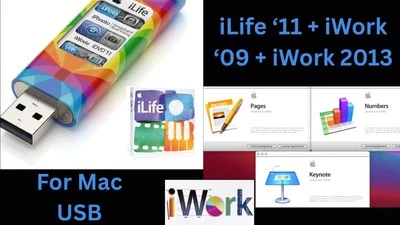 iLife 2011 Suite, iWork ‘09, iWork 2013 Suites USB Installer For Older Macs - Image 1 of 4