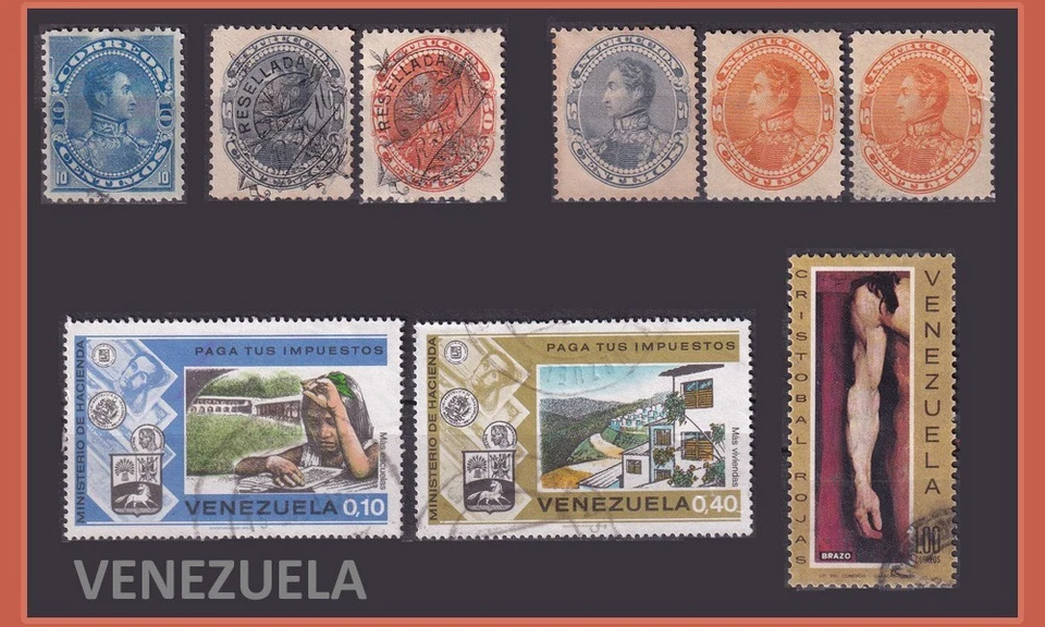 ⭐Lote 9 Sellos VENEZUELA 🇻🇪 Foto 1 de 1