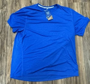 NWT Brooks Distance Short Sleeve Running T-Shirt Heather Bluetiful XXL - Picture 1 of 4