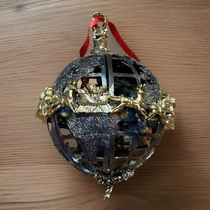 Ornamento palla placcato argento Lunt 12 giorni di Natale 1° CH566 - Foto 1 di 4