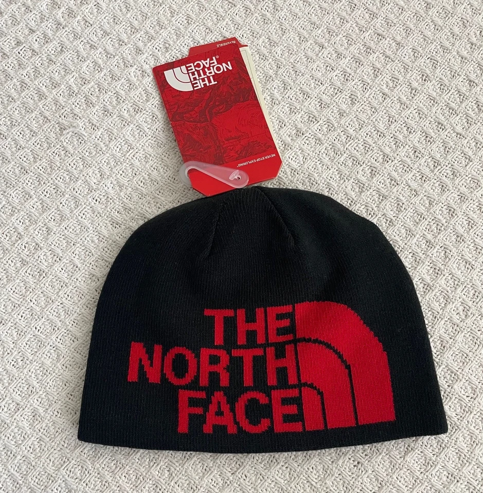 Nuevo con etiquetas Gorro Anders unisex The North Face Youth - Negro/Rojo - M Foto 1 de 4