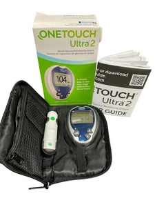 OneTouch Ultra 2 Blutzuckermessgerät Messgerät zur Prüfung des Blutzuckerspiegels - Bild 1 von 13