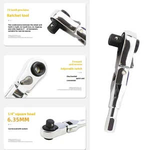 4 Function Spanner Double Ended Design Tooth Mechanism Resistant - Picture 1 of 8