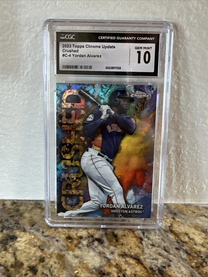 2023 Topps Chrome Update Series - Crushed Yordan Alvarez #C-4 - Image 1 of 2