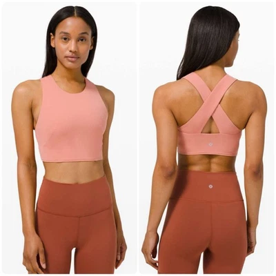 NEW Size 10 Lululemon Forward Fold Bra *Light Support, C/D Cups Rustic Coral - Image 1 of 4