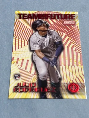2022 Topps Stadium Club - Team of the Future Julio Rodriguez #TOF-13 Red (RC) - Image 1 of 2