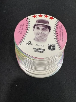 Tarjetas de béisbol 1977 Zip'z Discs 1-70 (nuevo) - tú eliges - completa tu conjunto Foto 1 de 2