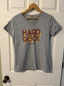 T-shirt donna Hard Rock Cafe New York grafica taglia large - Foto 1 di 5
