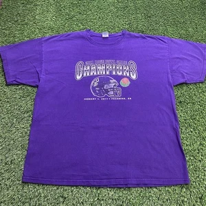 TCU Horned Frogs 2011 Rose Bowl Game NCAA Football Purple Men’s T-Shirt Size 2XL - Picture 1 of 8