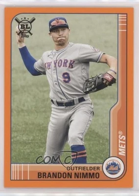 2021 Topps Big League Veterans & Rookies Orange Brandon Nimmo #230 - Image 1 of 2